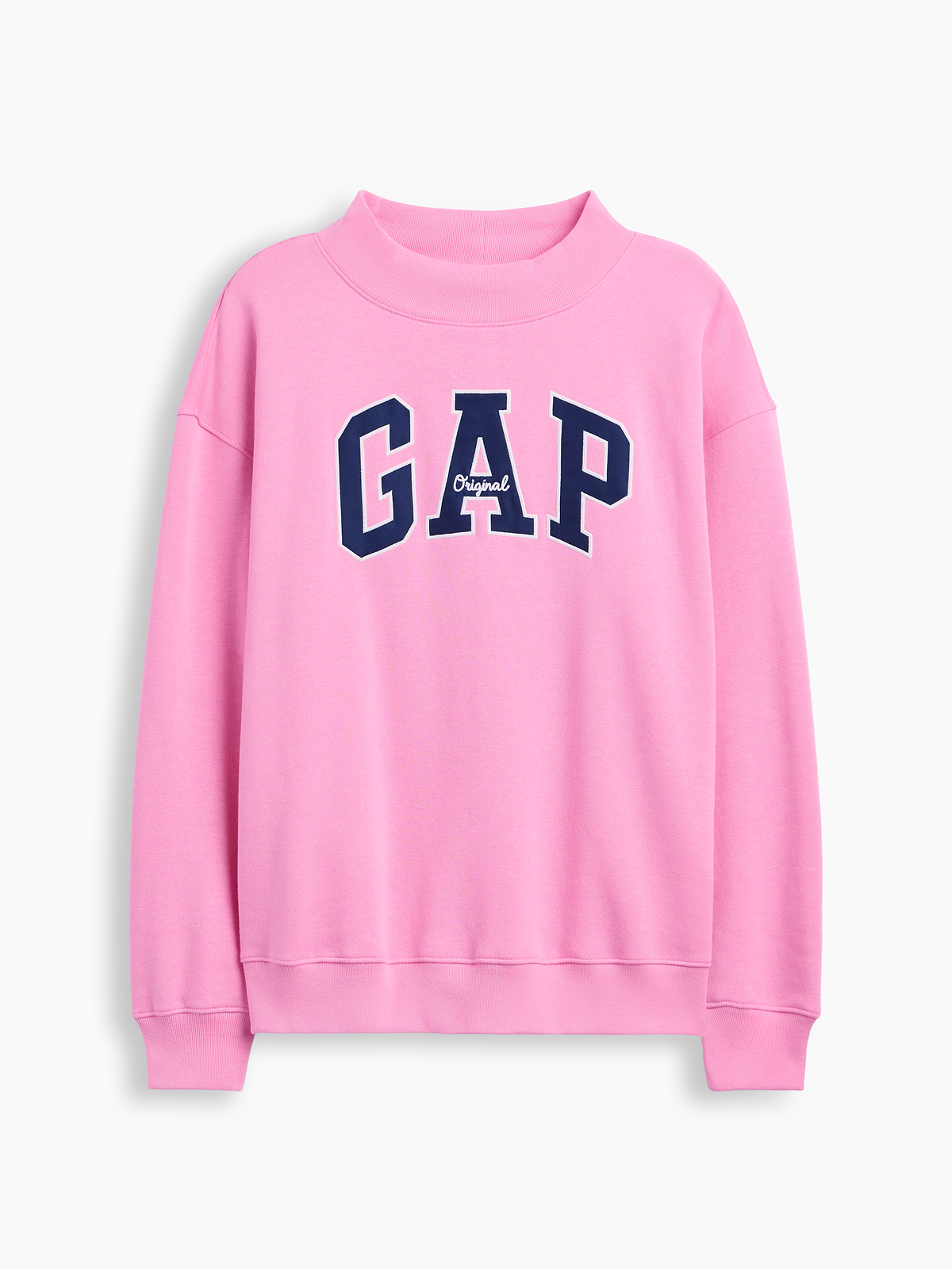 Oversized Gap Logo Mockneck Tunic Sweatshirt