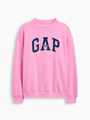 Oversized Gap Logo Mockneck Tunic Sweatshirt