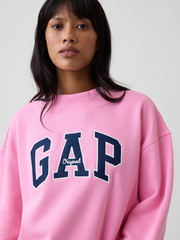 Oversized Gap Logo Mockneck Tunic Sweatshirt