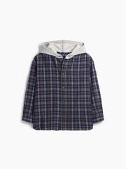 Kids Hooded Flannel Shirt