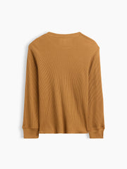 Kids Waffle-Knit Crewneck T-Shirt