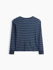 Kids Waffle-Knit Crewneck T-Shirt