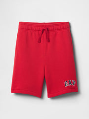 Kids Relaxed Gap Logo Pull-On Shorts - Modern Red