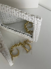 DOOR golden white mirror