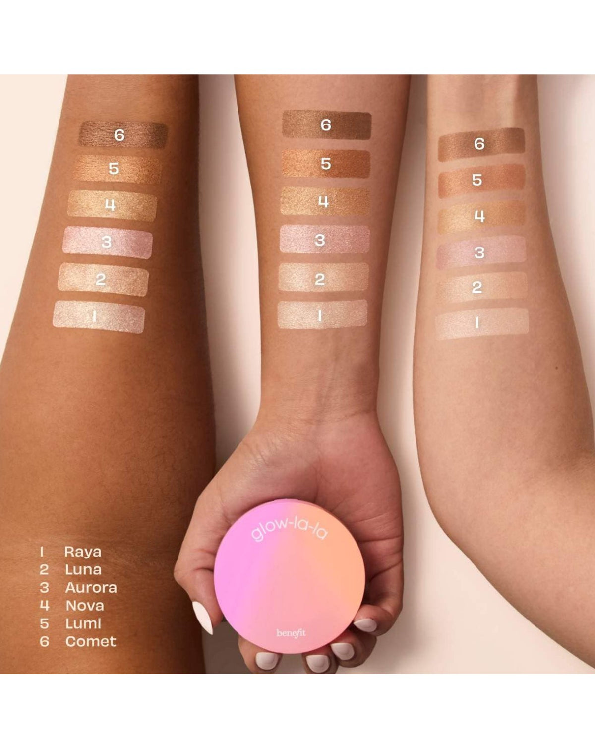 Bine fit Glow-la-la Velvet gleam highlighter | Code: Luna (Size: 3g)