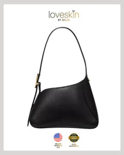 KS 454 Sculpted Shoulder Bag, Black
