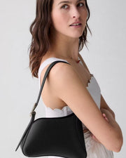 KS 454 Sculpted Shoulder Bag, Black