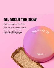 Bine fit Glow-la-la Velvet gleam highlighter | Code: Luna (Size: 3g)