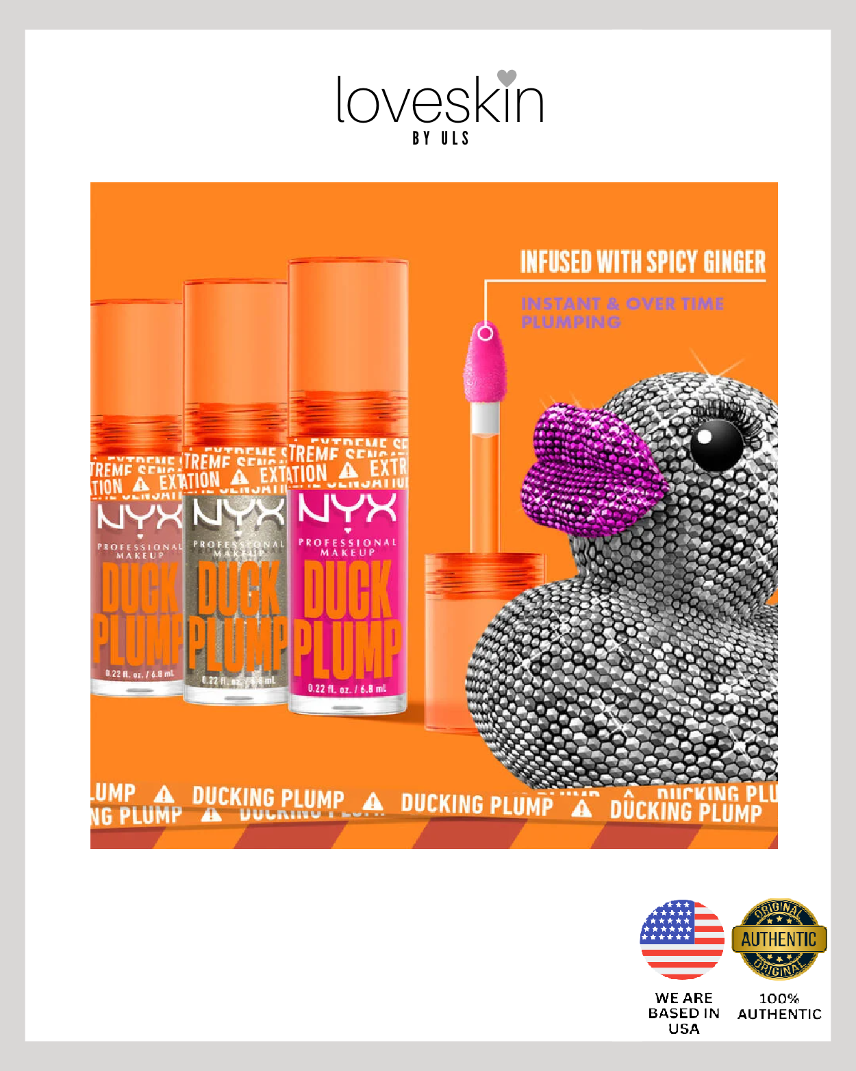 NYX Duck Plump Extreme Sensation High Pigment Plumping Gloss Shade 01 Clearly Spicy 2.7ml/0.09oz