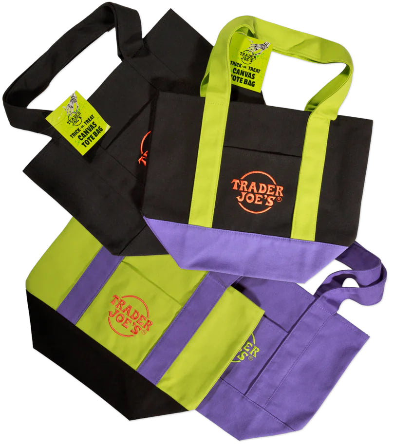 Trader Joe's Trick-or-Treat Mini Canvas Totes